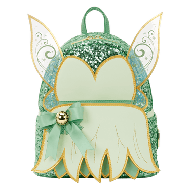 Loungefly Disney Peter Pan Tinker Bell Holiday Cosplay Sequin Mini Backpack - The Happy Toy Store